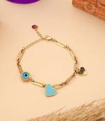 Heart Gold Plated Bracelet