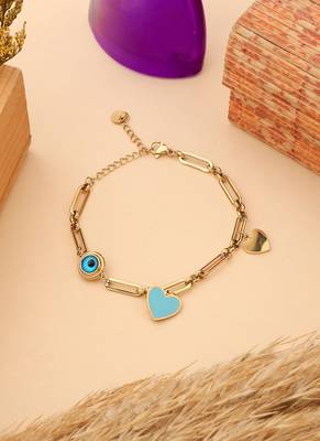 Heart Gold Plated Bracelet 2