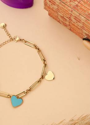 Heart Gold Plated Bracelet 3