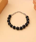 Black Beaded Bracelet