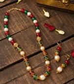 Multicololur Long Beaded Necklace