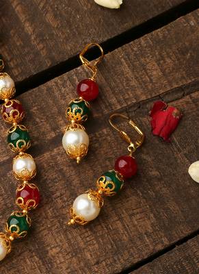 Multicololur Long Beaded Necklace 2