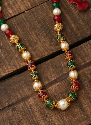 Multicololur Long Beaded Necklace 3