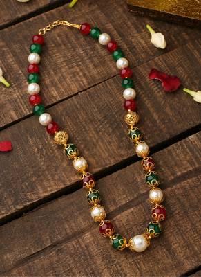 Multicololur Long Beaded Necklace 4