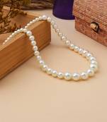 Pearl Necklace In White