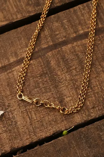 White Gold Beaded Necklace