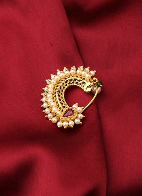 Traditional Multicolour Nose Ring 1