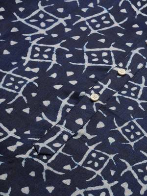Men's designer & stylish printed traditional cotton kurta & pajama set by sanwara 4