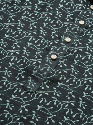 Men's designer & stylish printed traditional cotton kurta & pajama set by sanwara 4
