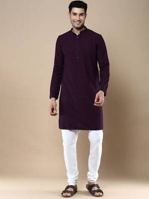 Sanwara's stylish ethnic chikankari kurta & pajama set for men 1
