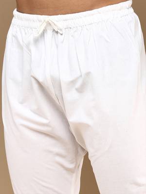 Sanwara's stylish ethnic chikankari with sequins kurta & pajama set for men 5