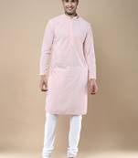 Sanwara's stylish ethnic chikankari kurta & pajama set for men