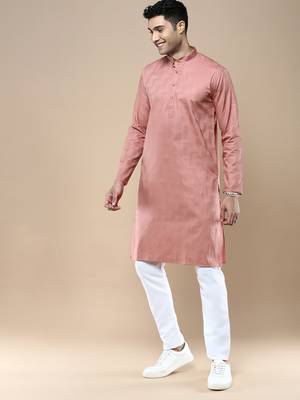Sanwara men's ethnic woven cotton silk kurta & pajama set 2