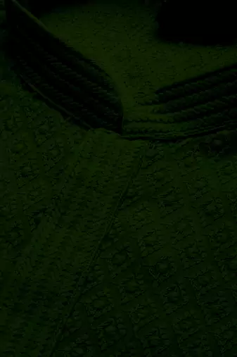 Unleash your style with men's deep green cotton chikankari designer kurta set by sanwara