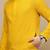 Unleash your style with men's mustard cotton sequins kurta set by sanwara