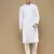 Unleash your style with men's white cotton chikankari designer kurta set by sanwara