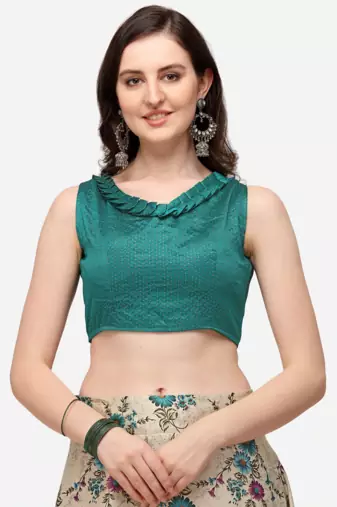 Off-White Semi-Stitched Lehenga Choli Set With DUpatta