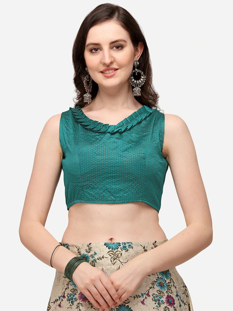 Off-White Semi-Stitched Lehenga Choli Set With DUpatta