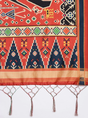 Cream Semi-Stitched Lehenga Choli Set With Dupatta 5