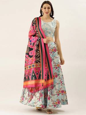 Light Semi-Stitched Lehenga Choli Set With Dupatta 1