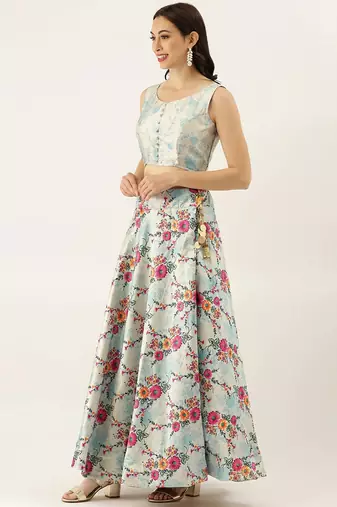 Light Semi-Stitched Lehenga Choli Set With Dupatta