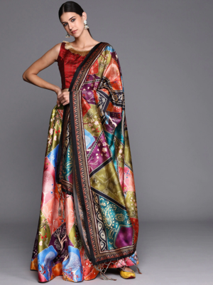 Multi-Color Lehenga Choli Set With Dupatta 2