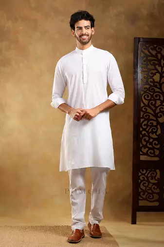 Sadabahar surukh cotton hand block bandi set