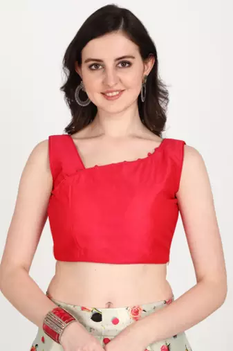 White Satin Silk Lehenga Choli Set With Dupatta