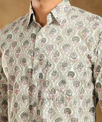 Sunhera cotton hand block shirt 5