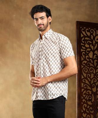 Chandan cotton hand block shirt 1