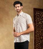 Chandan cotton hand block shirt
