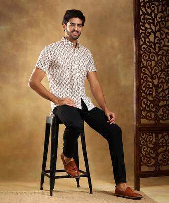 Chandan cotton hand block shirt 4