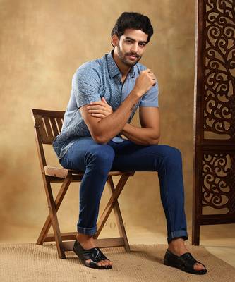 Mohey blue cotton hand block shirt 3