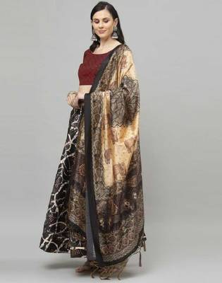 Black Semi-Stitched Lehenga Choli Set With Dupatta 4