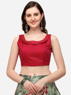 Grey Semi-Stitched Lehenga Choli Set With Dupatta 4
