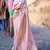 Purple kanjivaram style of silk bland thread & Zari weaving saree with Blouse