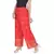 Red Jaipuri Gold Print Cotton Palazzo