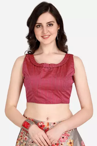 Grey Semi-Stitched Lehenga Choli Set With Dupatta