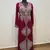 Maroon color Full Sleeves Handmade Moroccan Kaftan