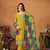 Mustard embroidered soft organza semi stitched salwar suit