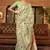Sea Green Cotton Blend Beautiful Weaving Border Saree With Blouse