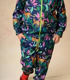 Jungle print  bomber jacket  with a matching  jogger