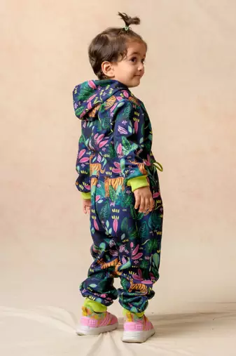 Jungle print crop hoodie with  matching jogger