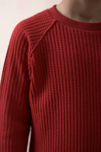 Raglan neck pullover full sleeves t-shirt