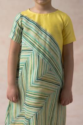 Stripes paneled dress 3