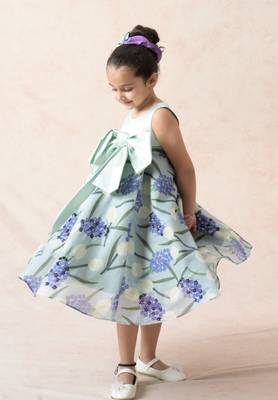Hand embroidered flared frock 1