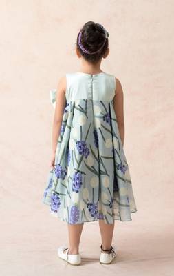 Hand embroidered flared frock 2