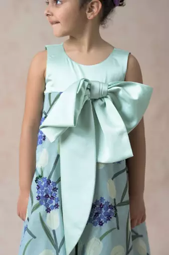 Hand embroidered flared frock