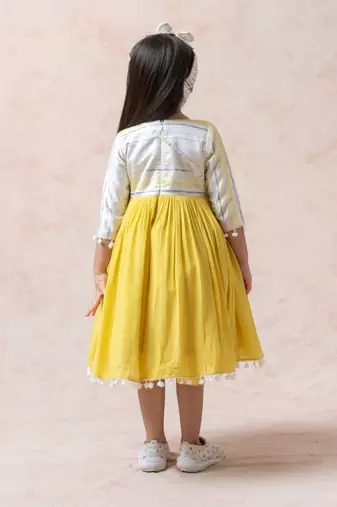 Flared silk frock