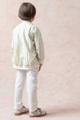 Chanderi silk bomber jacket 2